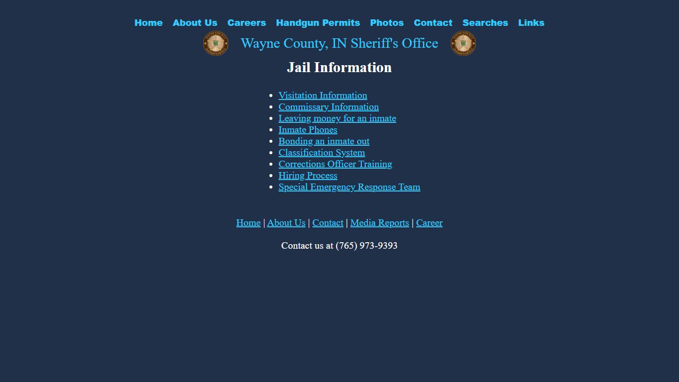 Jail Information - Wayne County, Indiana